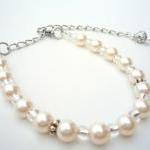 Pearl Bridal Bracelet, Vintage Inspired